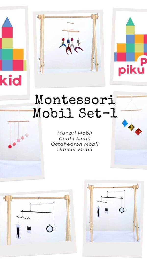 Montessori Mobil Set -1 (4 parçalı montessori eğitim seti)
