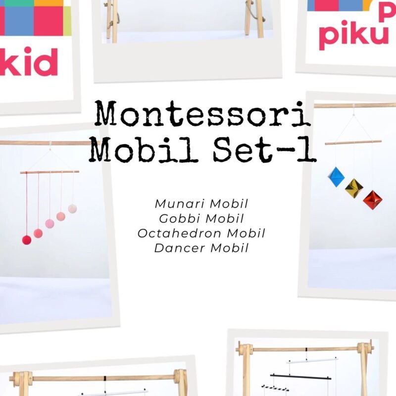 Montessori Mobil Set -1 (4 parçalı montessori eğitim seti)