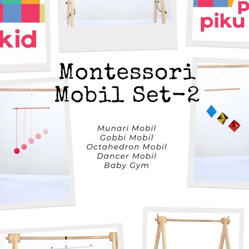 Montessori Mobil Set - 2 (5 parçalı montessori eğitim seti)